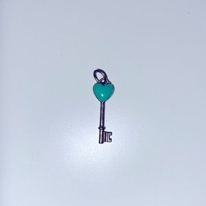 Tiffany & Co. turquoise heart key *PENDANT ONLY*